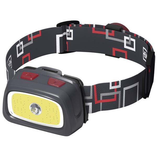 Čelovka EMOS P3531, CREE LED + COB LED, 330 lm, 65 m, 3x AAA šedá

