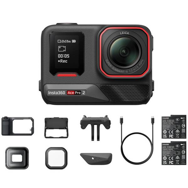 Outdoorová kamera Insta360 Ace Pro 2 Videography Bundle černá

