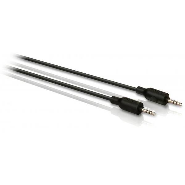 Kabel Philips Jack 3,5mm, propojovací, 1,5 m černý


