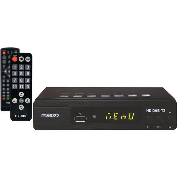 Set-top box Maxxo STB T2 + senior ovladač černý

