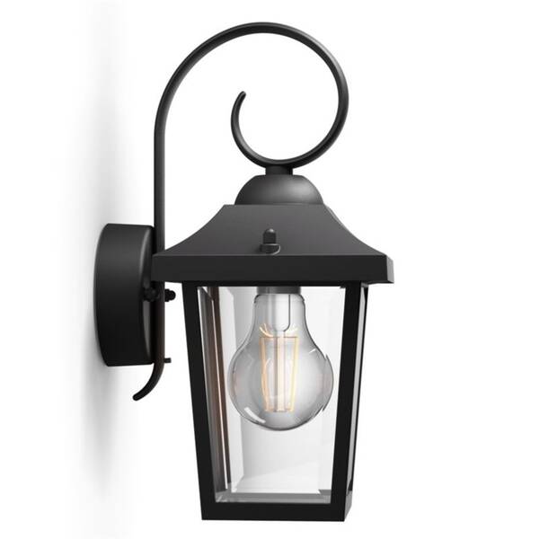 Nástěnné svítidlo Philips Buzzard, 1xE27 černé

