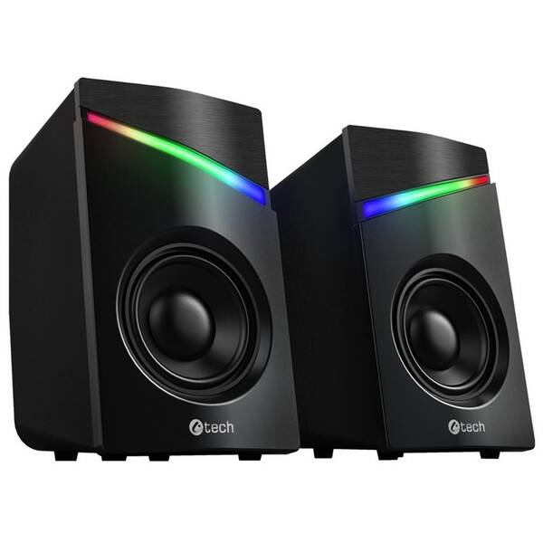 Reproduktory C-Tech SPK-15, 2.0, RGB černé

