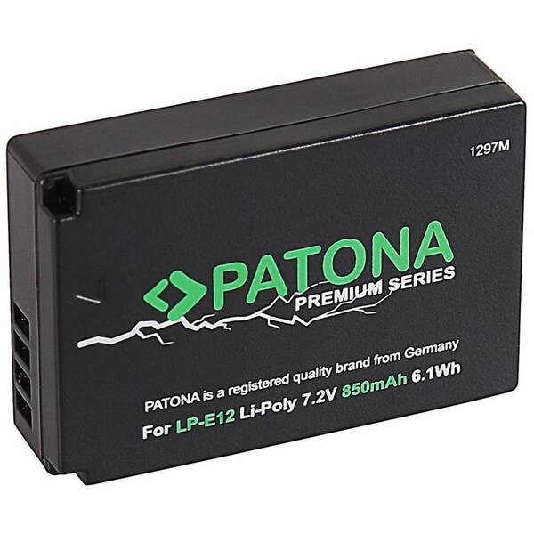 Baterie PATONA pro Canon LP-E12 850mAh Li-Ion PREMIUM 

