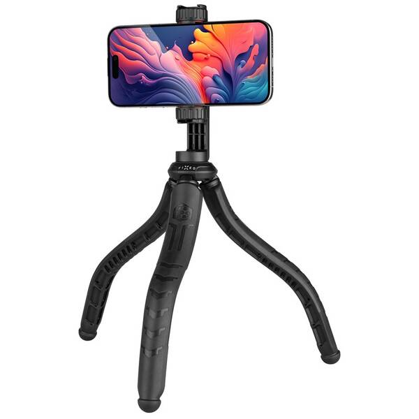 Držák na mobil FIXED Creator Flexible Tripod, 1/4" závit černý

