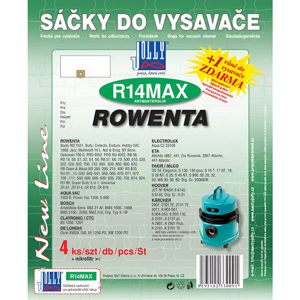Sáčky do vysavače Jolly MAX R 14 (4 ks) 

