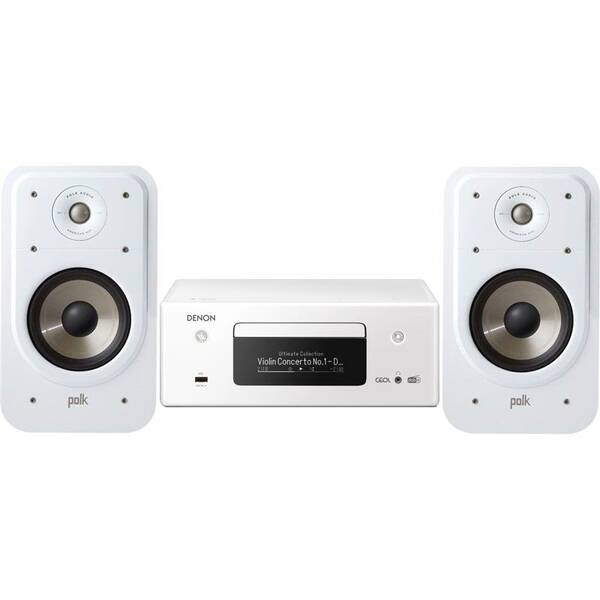 Mikrosystém Denon RCD-N11 DAB CEOL + repro Polk S20E-W bílý

