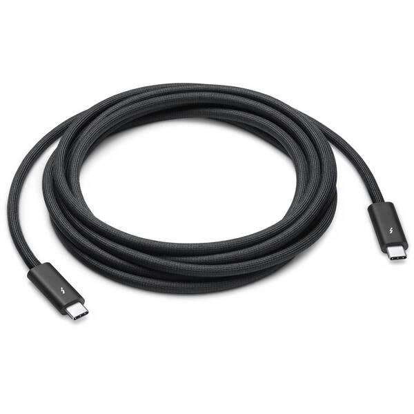 Kabel Apple Thunderbolt 4 (USB‑C) Pro, 3 m (2024) černý

