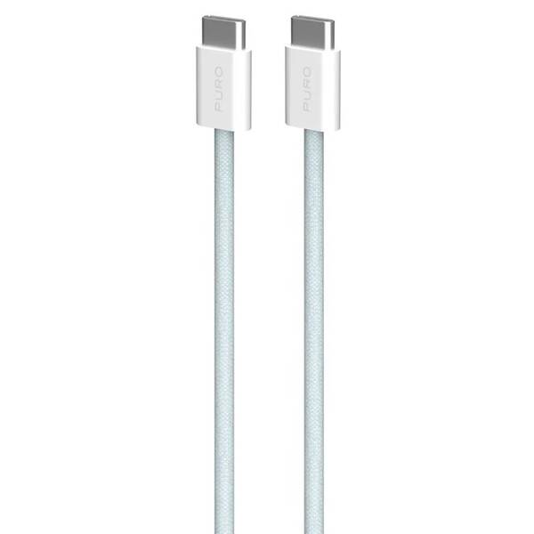 Kabel Puro Fabrik FABK4 USB-C/USB-C, 60 W, 1,5 m modrý

