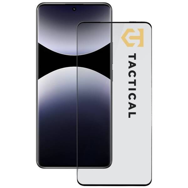 Tvrzené sklo Tactical 5D na Xiaomi Redmi Note 14 Pro 4G/5G/Poco X7 5G černé

