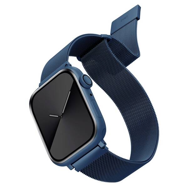Řemínek Uniq Dante na Apple Watch 42/44/45/49mm modrý

