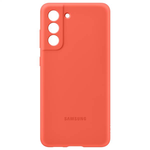 Kryt na mobil Samsung Silicone Cover na Galaxy S21 FE - coral 

