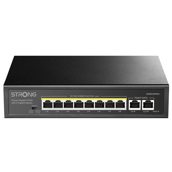 Switch Strong SW8010POE+ černý

