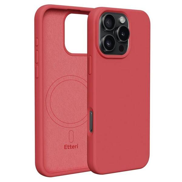 Kryt na mobil CPA Etteri Mag na Apple iPhone 16 Pro červený

