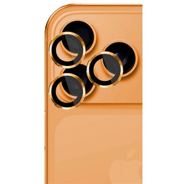 Ochranné sklo čočky fotoaparátu 3mk Lens Protection Pro na Apple iPhone 17 Pro /17 Pro Max oranžové


