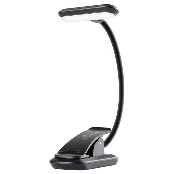 Stolní LED lampička ETA 089490000 s klipem, nabíjecí, stmívatelná černá


