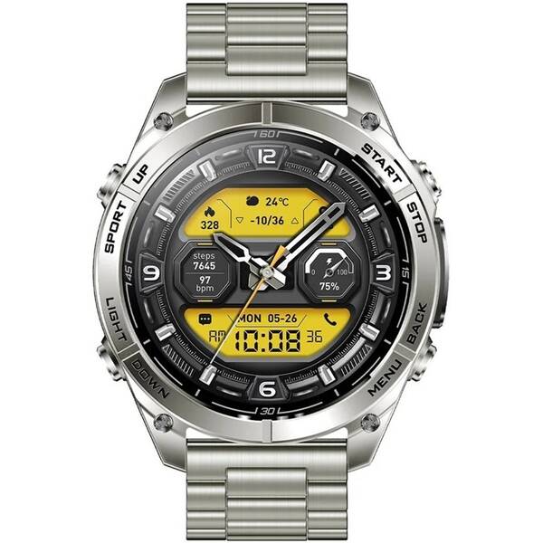 Chytré hodinky Aligator Watch GPS Maps stříbrné

