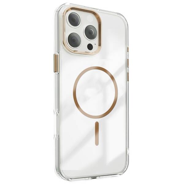 Kryt na mobil CPA Clear Thin Mag na Apple iPhone 17 zlatý/průhledný

