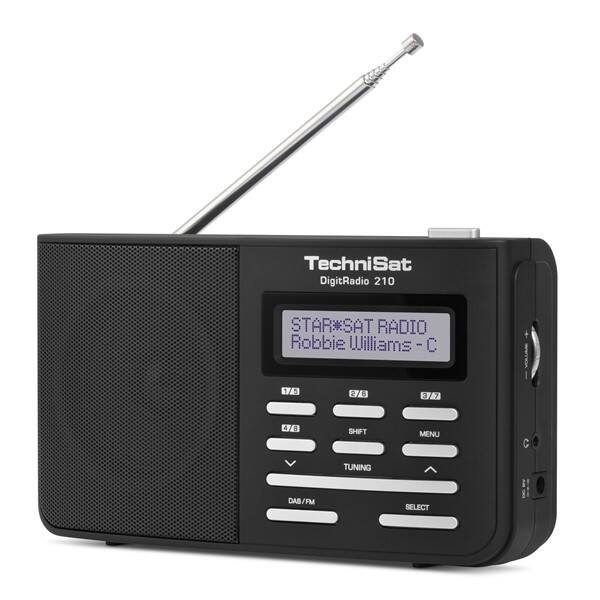 Radiopřijímač s DAB+ Technisat DAB210 černý/stříbrný

