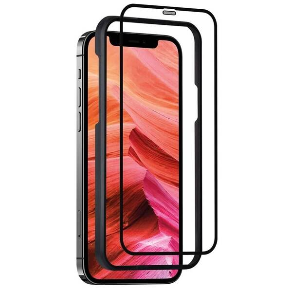 Tvrzené sklo FIXED 3D Full-Cover s aplikátorem na Apple iPhone 12 Pro Max černé

