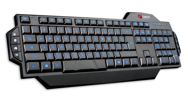 Klávesnice C-Tech Kore GKB-11-BL CZ/SK černá

