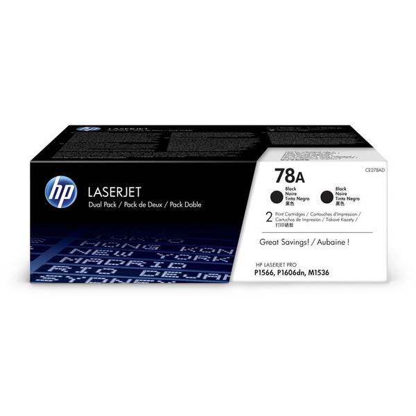 Toner HP 78A, 2 100 stran černý

