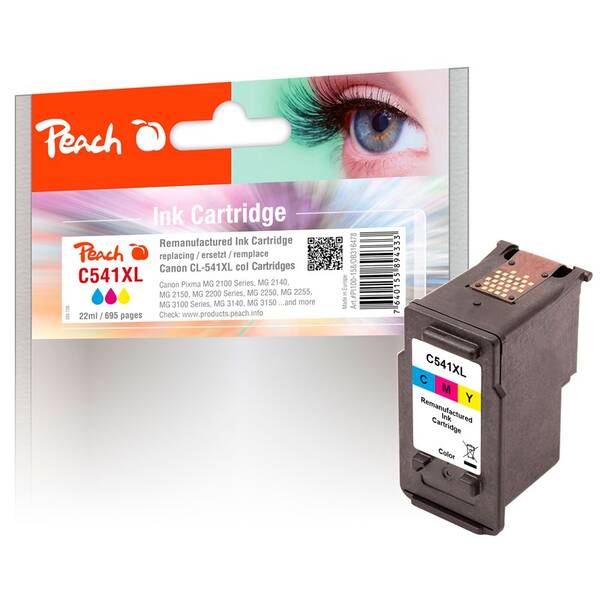 Inkoustová náplň Peach Canon CL541XL, 695 stran vícebarevná

