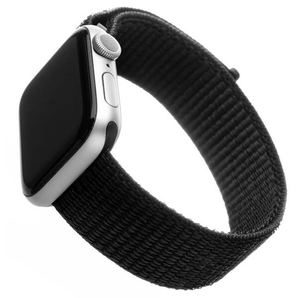 Řemínek FIXED Nylon Strap na Apple Watch 42/44/45/49 mm černý

