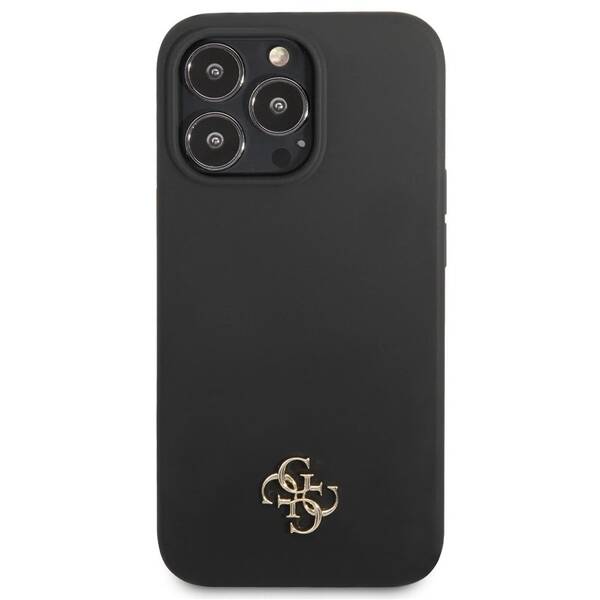 Kryt na mobil Guess 4G Metal Logo na Apple iPhone 13 Pro černý

