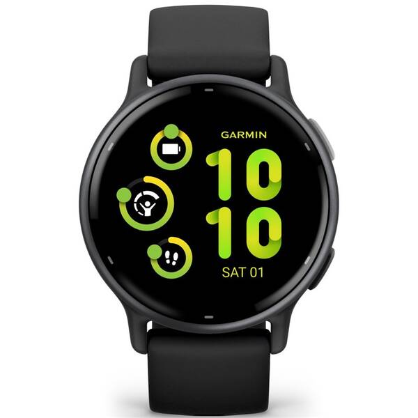 Chytré hodinky Garmin vívoactive 5 - Slate / Black Silicone Band 

