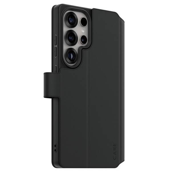 Pouzdro na mobil flipové PanzerGlass CARE Wallet Kickstand na Samsung Galaxy S25 Ultra černé

