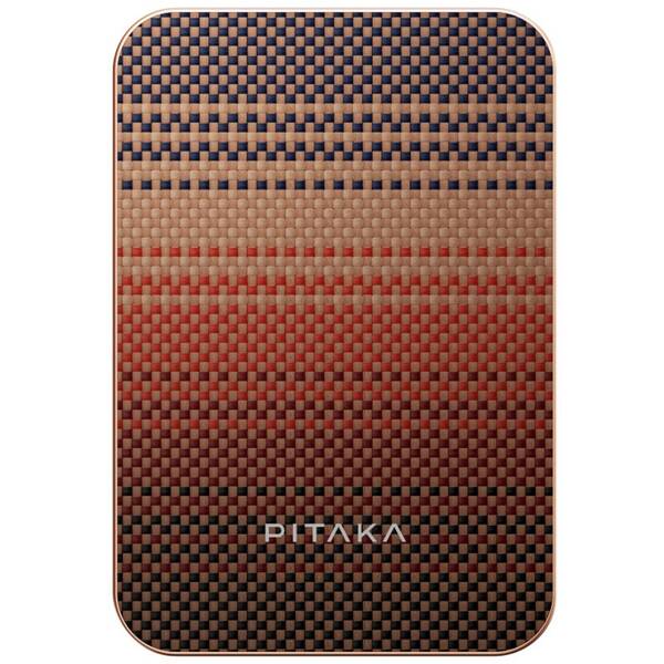 Powerbanka Pitaka Sunset Qi2 5000 mAh červená/oranžová

