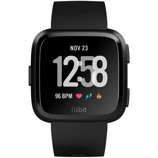 Chytré hodinky Fitbit Versa (NFC) - Black / Black Aluminum 

