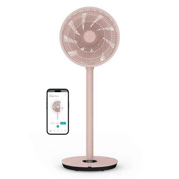 Ventilátor stojanový Duux DXCF100 Whisper Flex 2 Smart, peach růžový

