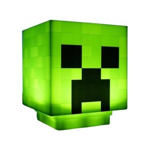 Dekorativní LED Paladone Minecraft Crepper zelené

