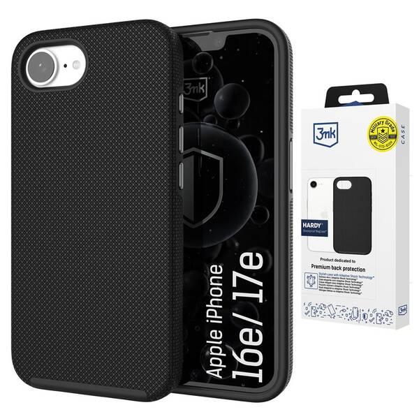 Kryt na mobil 3mk HARDY Shockproof MagCase na Apple iPhone 16E / iPhone 17E černý

