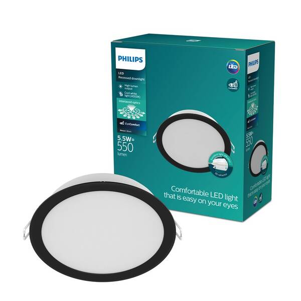Stropní svítidlo Philips 59444 MESON 080 5.5W 40K černé

