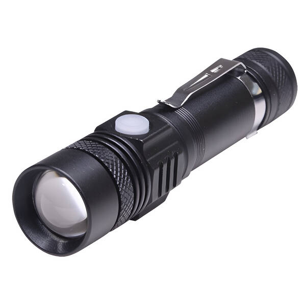 Svítilna Solight s cyklo držákem, 400 lm, fokus, Li-Ion, USB černá


