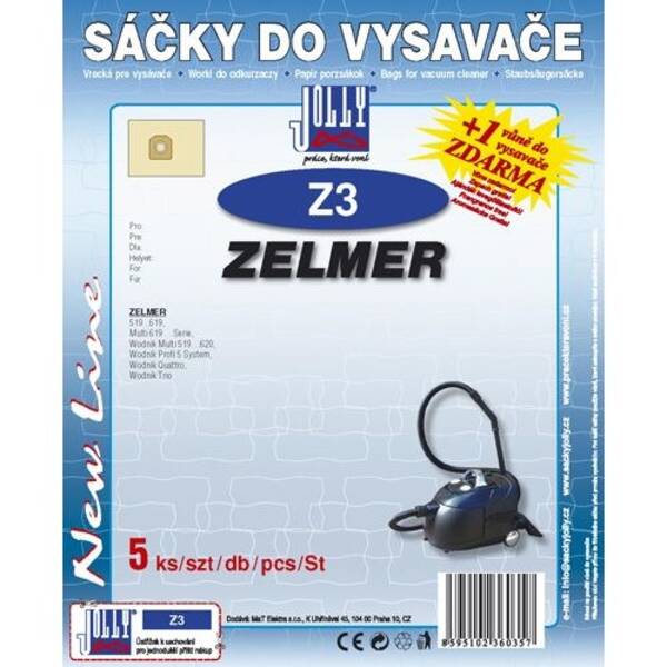 Sáčky do vysavače Jolly Z 3 (5 ks) 

