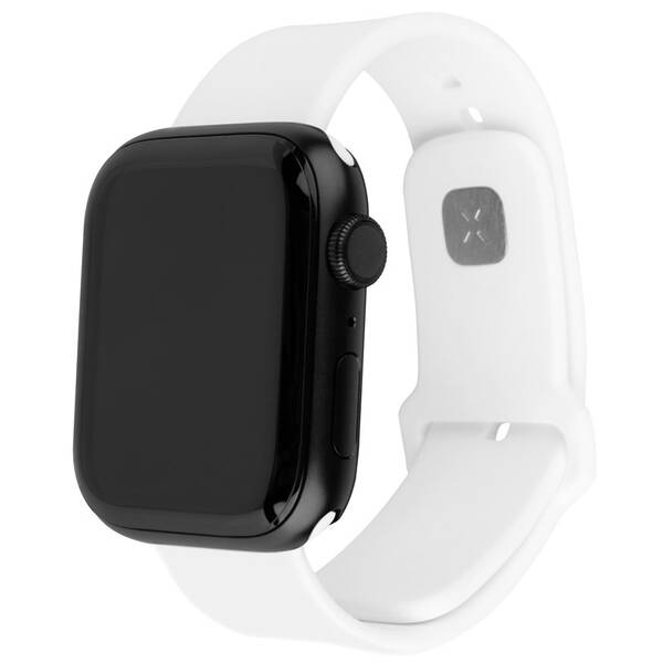 Řemínek FIXED Silicone Sporty Strap na Apple Watch Ultra 49mm bílý

