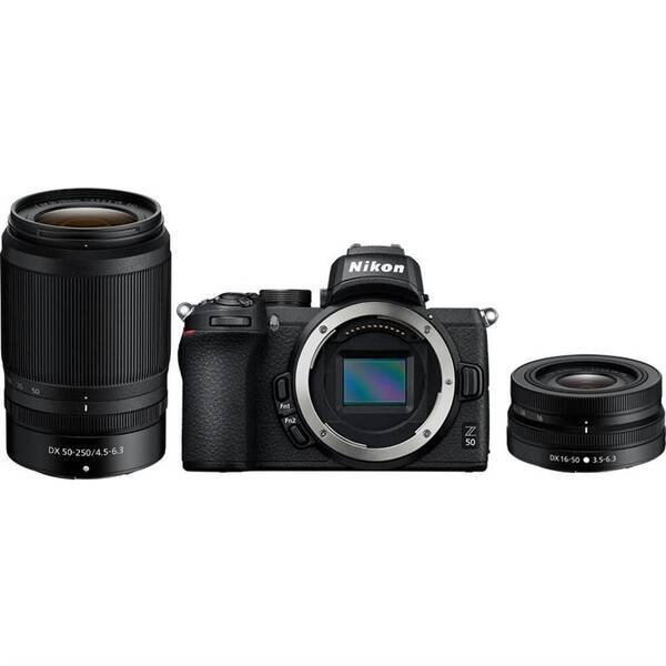 Digitální fotoaparát Nikon Z50 + 16-50 VR + 50-250 VR černý

