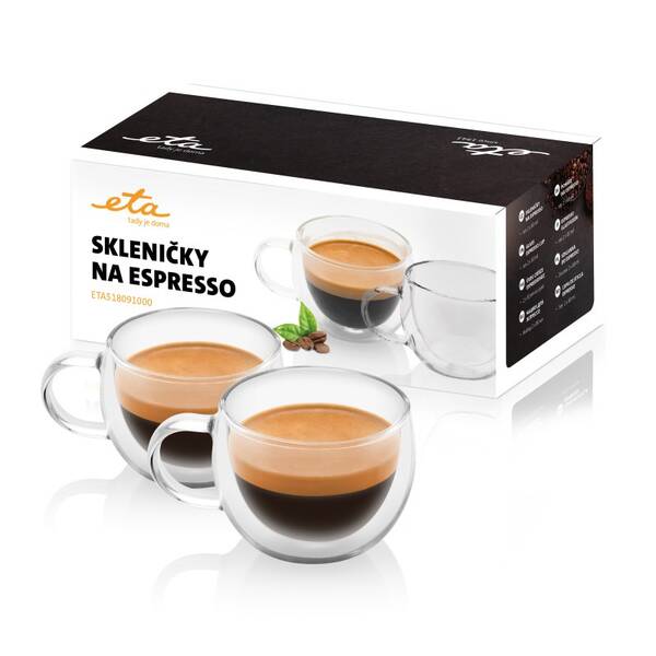 Skleničky na espresso ETA 5180 91000 sklo

