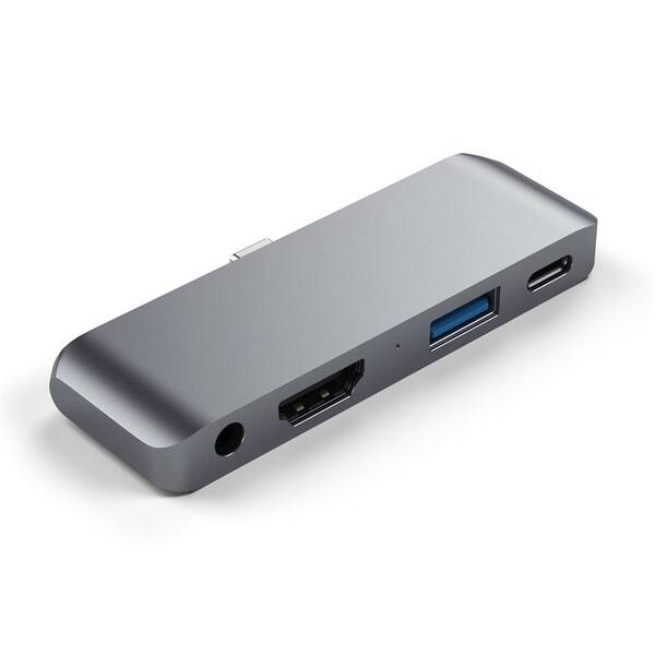 USB Hub Satechi USB-C Mobile Pro Hub (HDMI 4K,1x Jack 3,5mm,1x USB 3.0,1x USB-C) šedý


