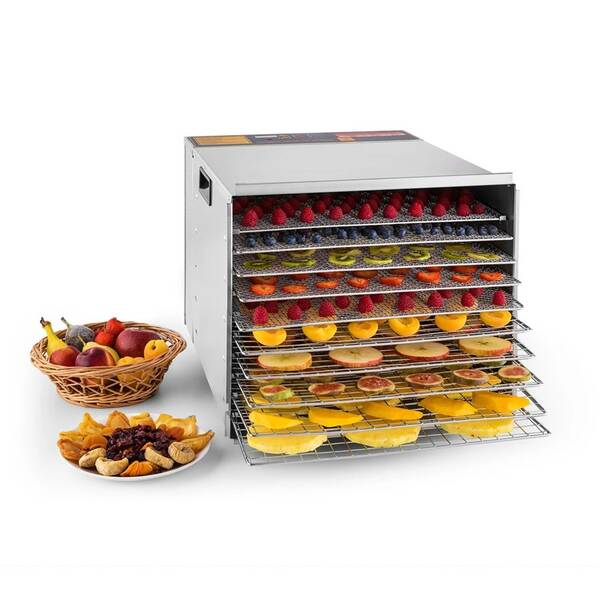 Sušička ovoce Klarstein Fruit Jerky Steel 10 stříbrná


