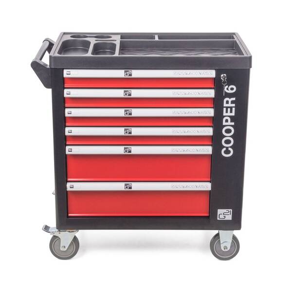 Dílenský vozík G21 Cooper 6 black 

