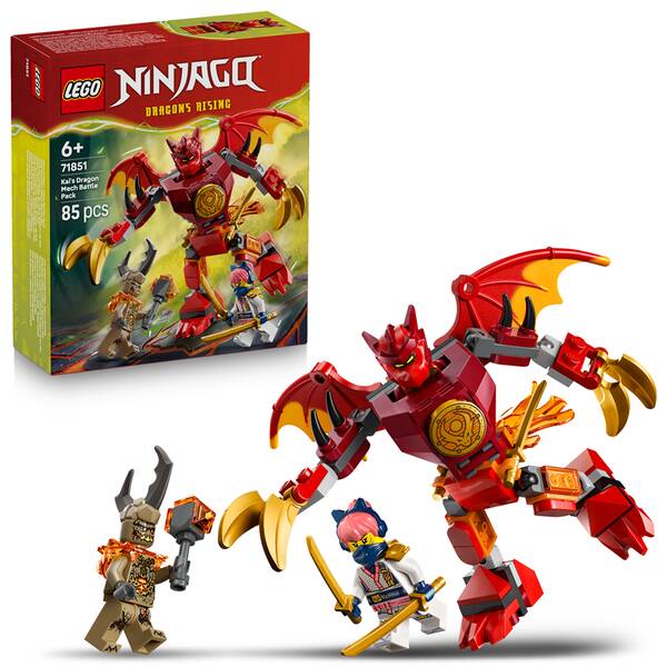 Stavebnice LEGO® NINJAGO® 71851 Kaiův bojový balíček s dračím oblekem 

