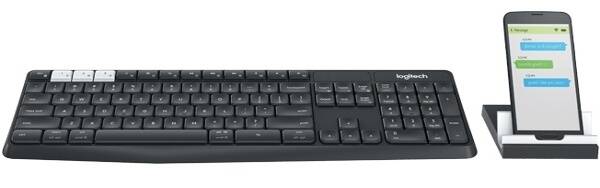 Klávesnice Logitech K375s, CZ černá

