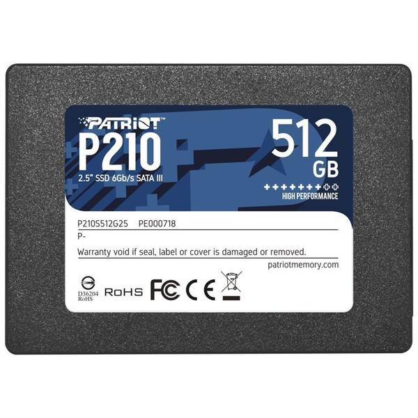 SSD Patriot P210 512GB SATA 

