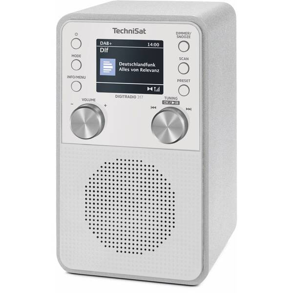 Radiopřijímač s DAB+ TechniSat DIGITRADIO 317 BT bílý

