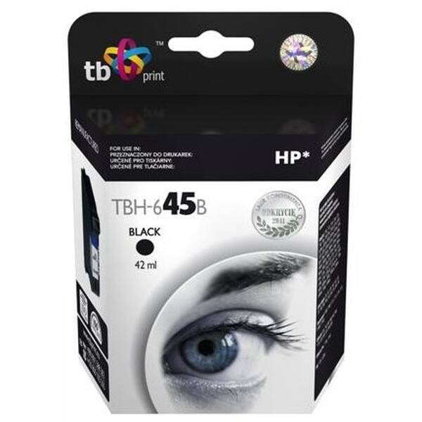 Inkoustová náplň TB HP 45 (51645AE), 930 stran černá

