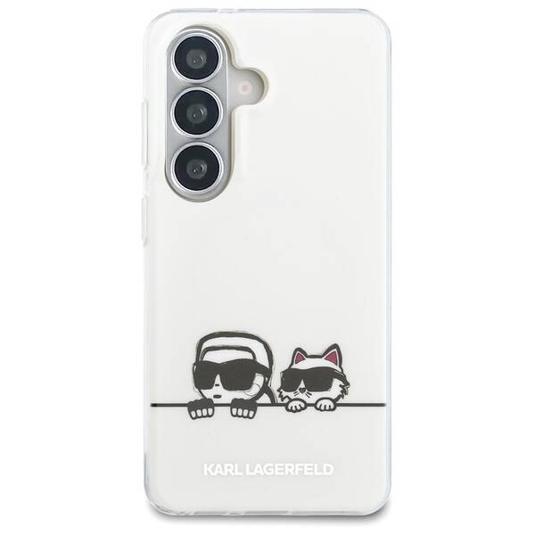 Kryt na mobil Karl Lagerfeld IML K&CH Peekaboo Logo Magnetic na Samsung Galaxy S26+ bílý

